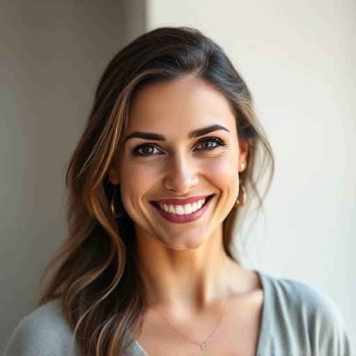 Headshot of Isabella Rossi, the founder and lead photographer of Capture the Moment Photography, smiling confidently.