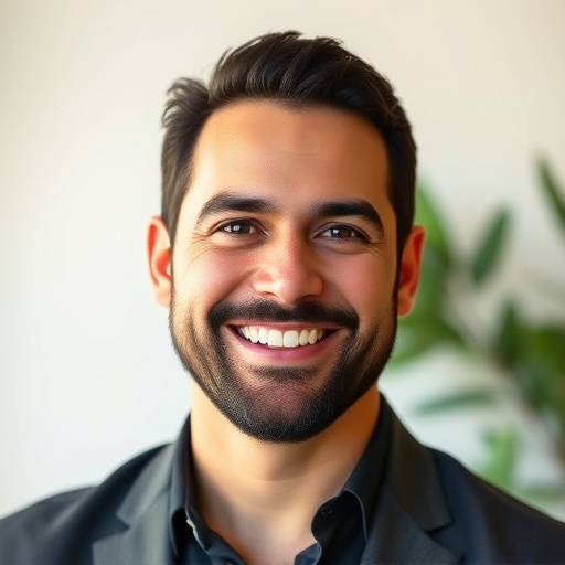 Headshot of Javier Ramirez, a talented wedding and event photographer at Capture the Moment Photography, looking friendly and approachable.
